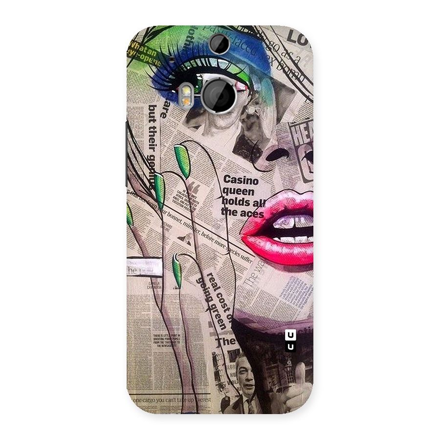 Newspaper Girl Art Back Case for HTC One M8