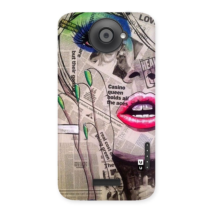 Newspaper Girl Art Back Case for HTC One X