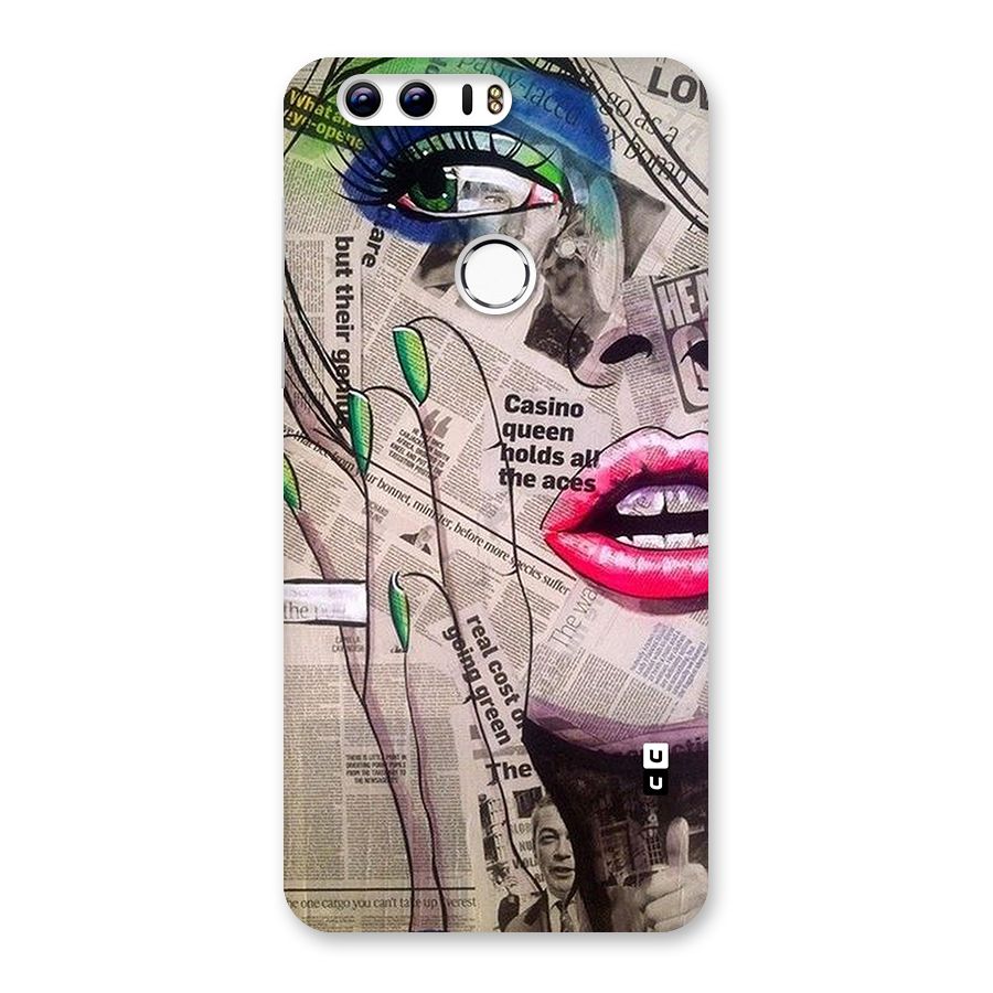 Newspaper Girl Art Back Case for Honor 8
