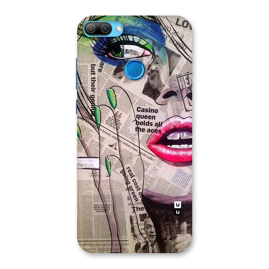 Newspaper Girl Art Back Case for Honor 9N