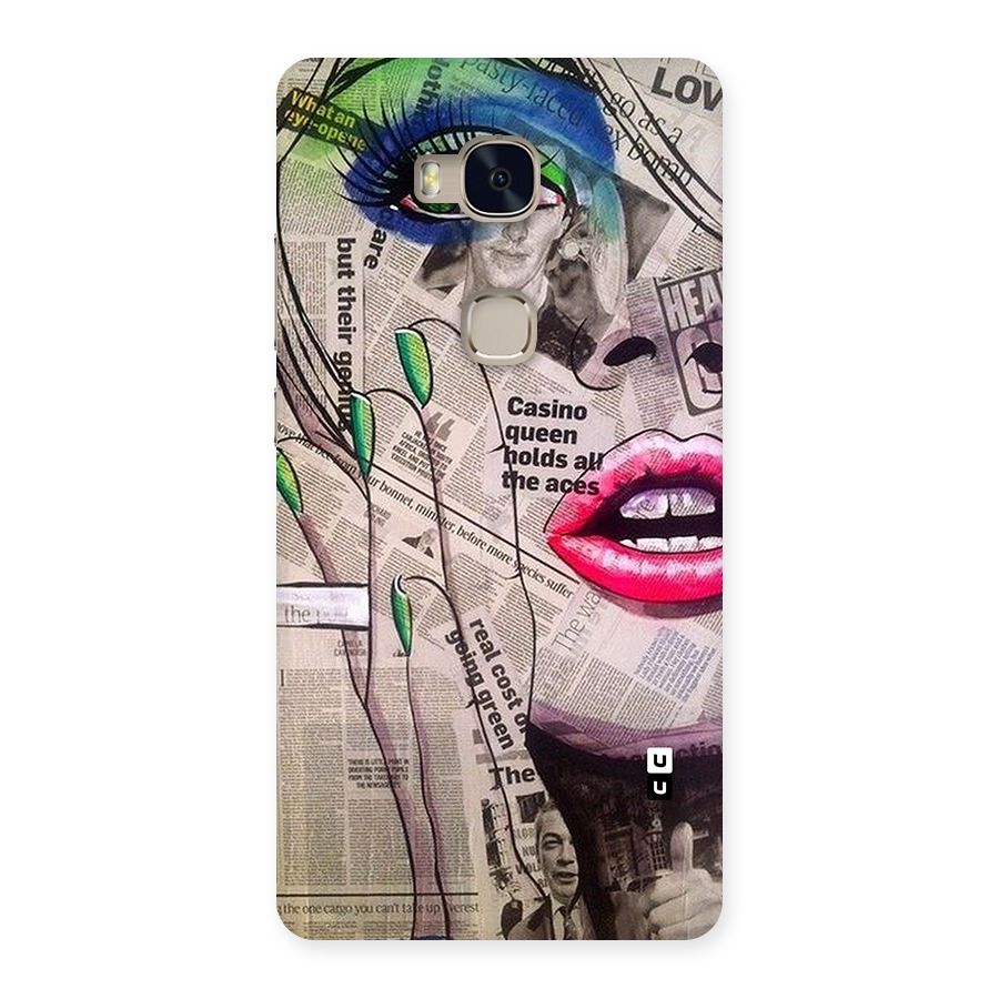 Newspaper Girl Art Back Case for Huawei Honor 5X
