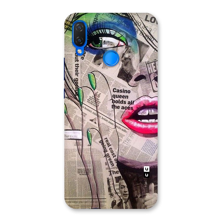 Newspaper Girl Art Back Case for Huawei P Smart+