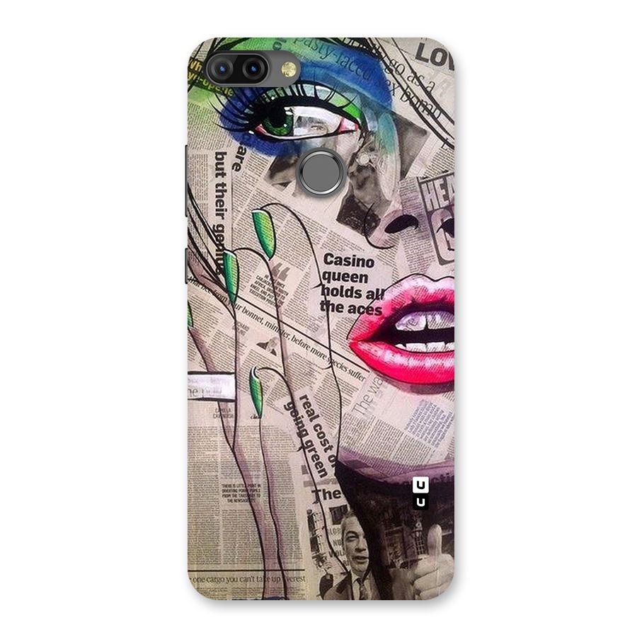 Newspaper Girl Art Back Case for Infinix Hot 6 Pro