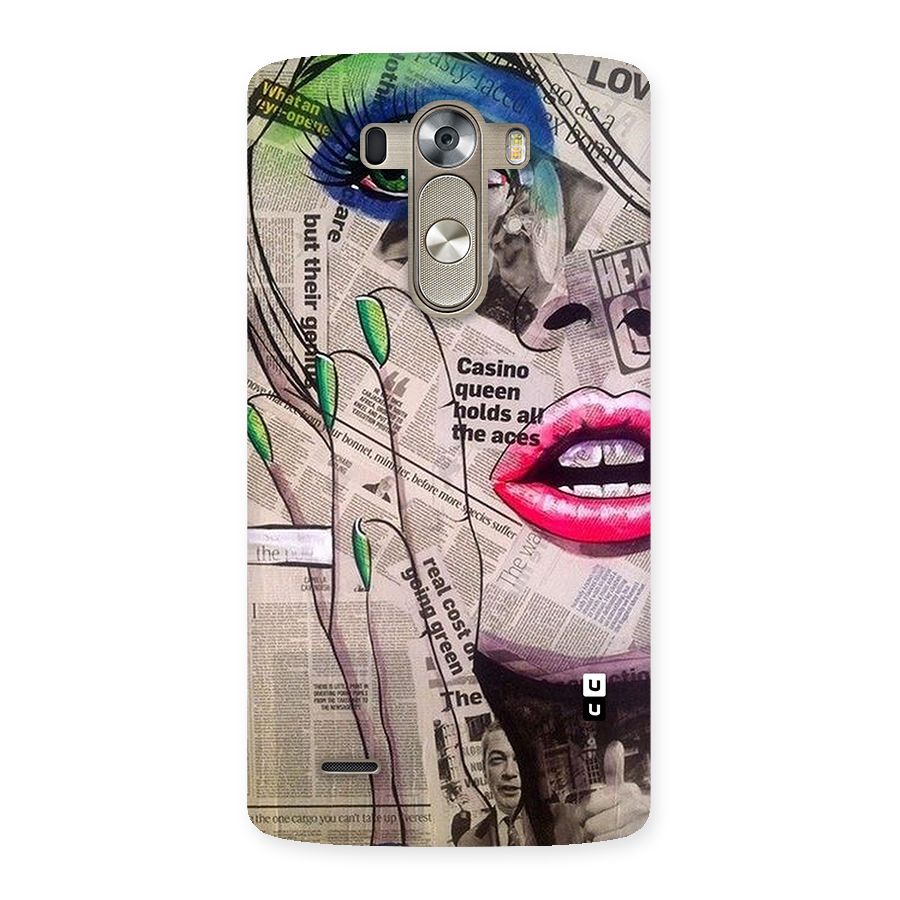 Newspaper Girl Art Back Case for LG G3