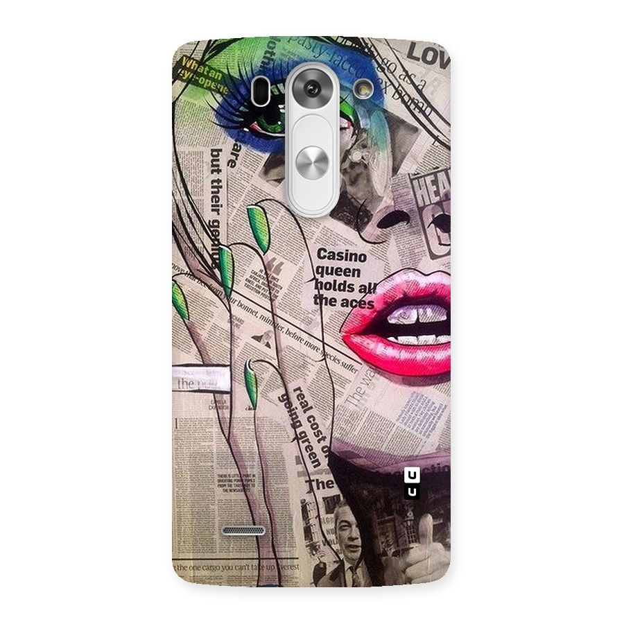 Newspaper Girl Art Back Case for LG G3 Beat