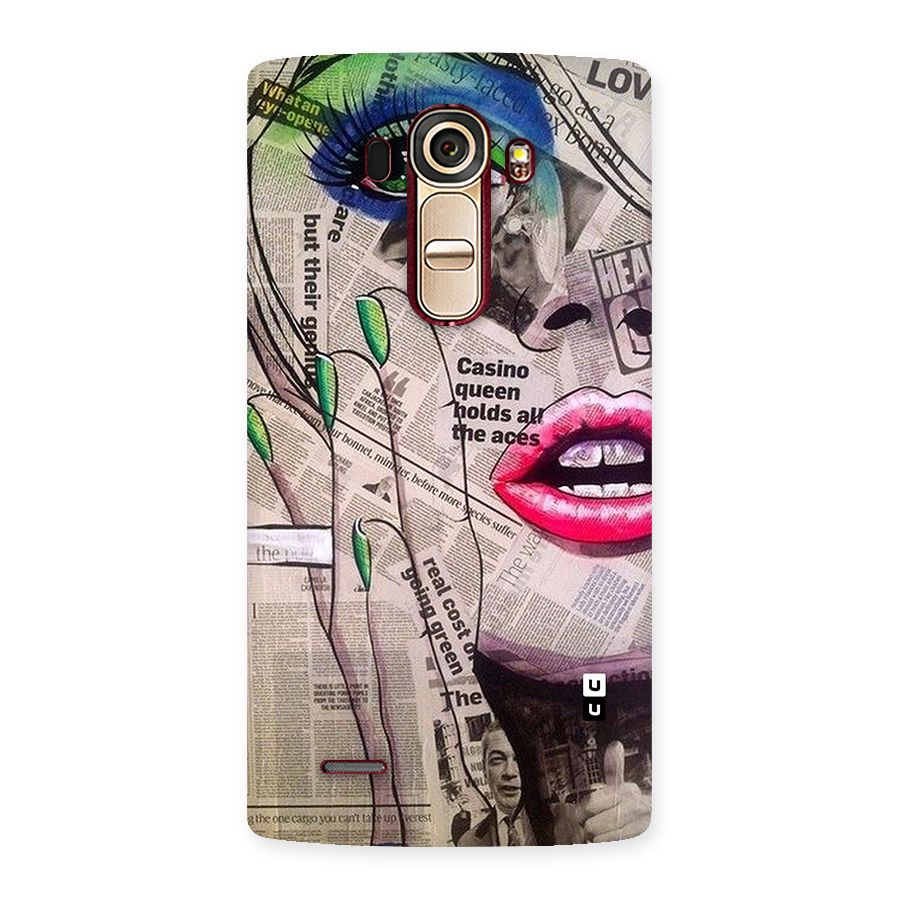 Newspaper Girl Art Back Case for LG G4