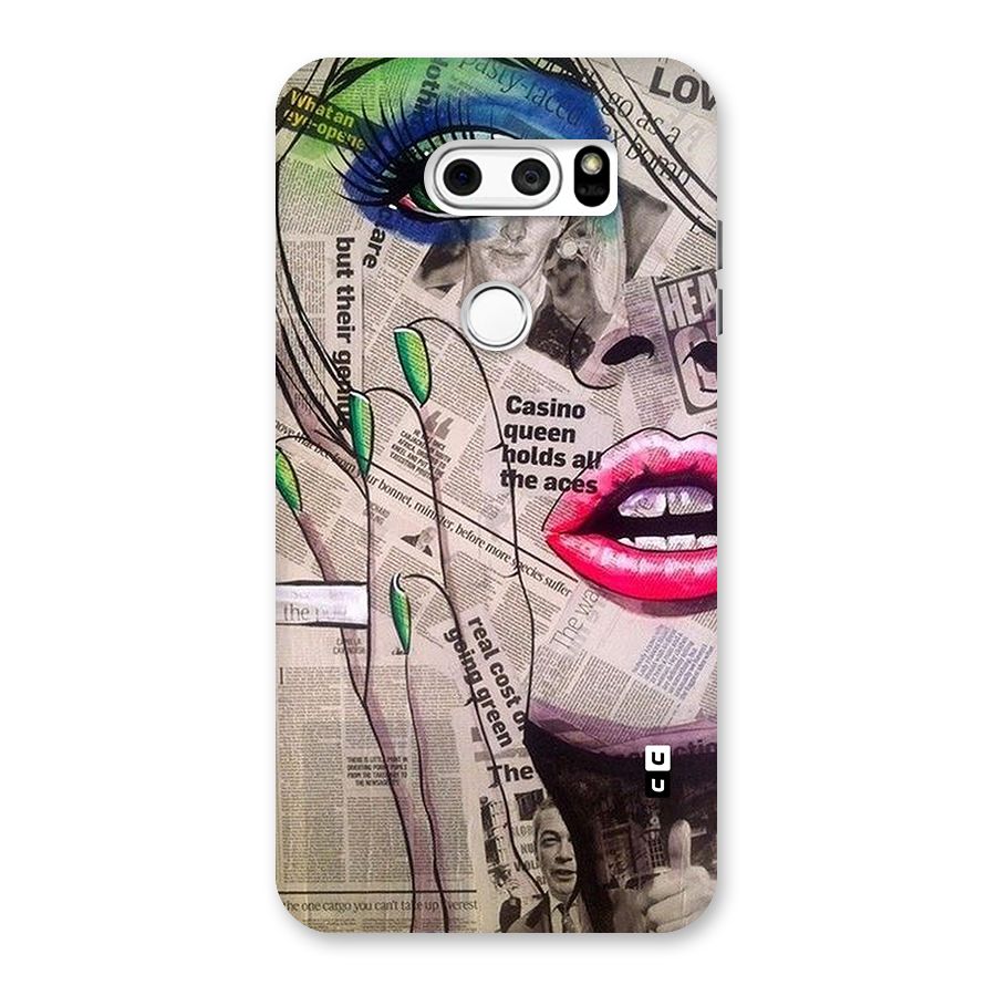 Newspaper Girl Art Back Case for LG V30