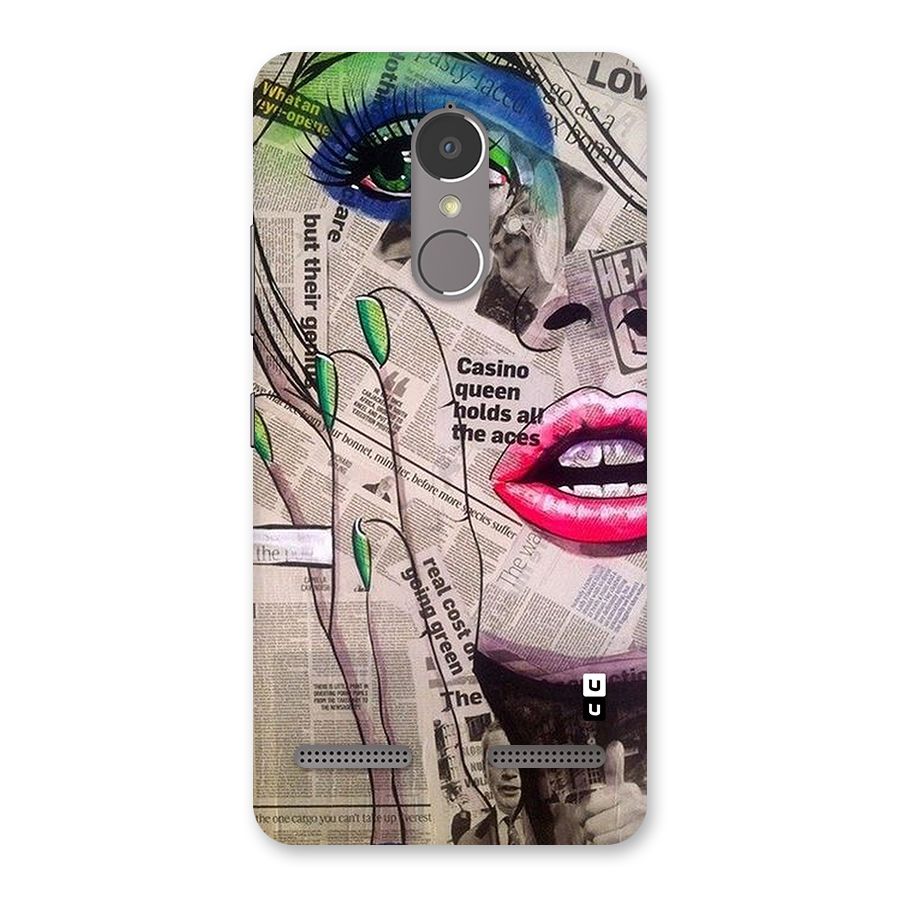 Newspaper Girl Art Back Case for Lenovo K6