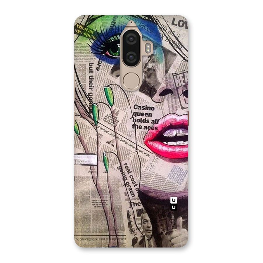 Newspaper Girl Art Back Case for Lenovo K8 Note