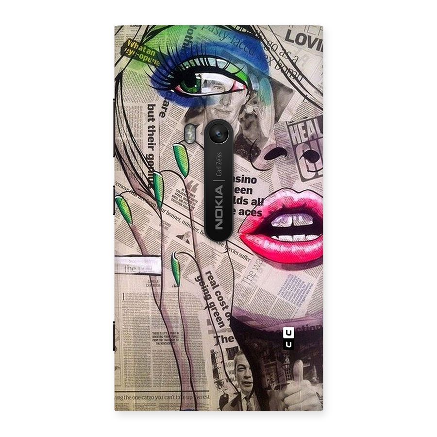 Newspaper Girl Art Back Case for Lumia 920