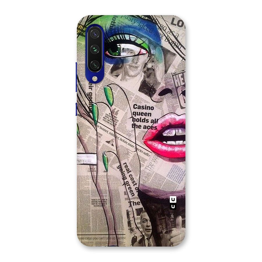 Newspaper Girl Art Back Case for Mi A3