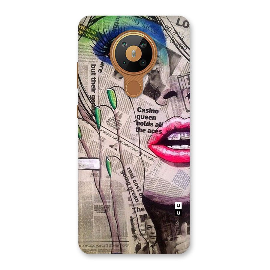 Newspaper Girl Art Back Case for Nokia 5.3