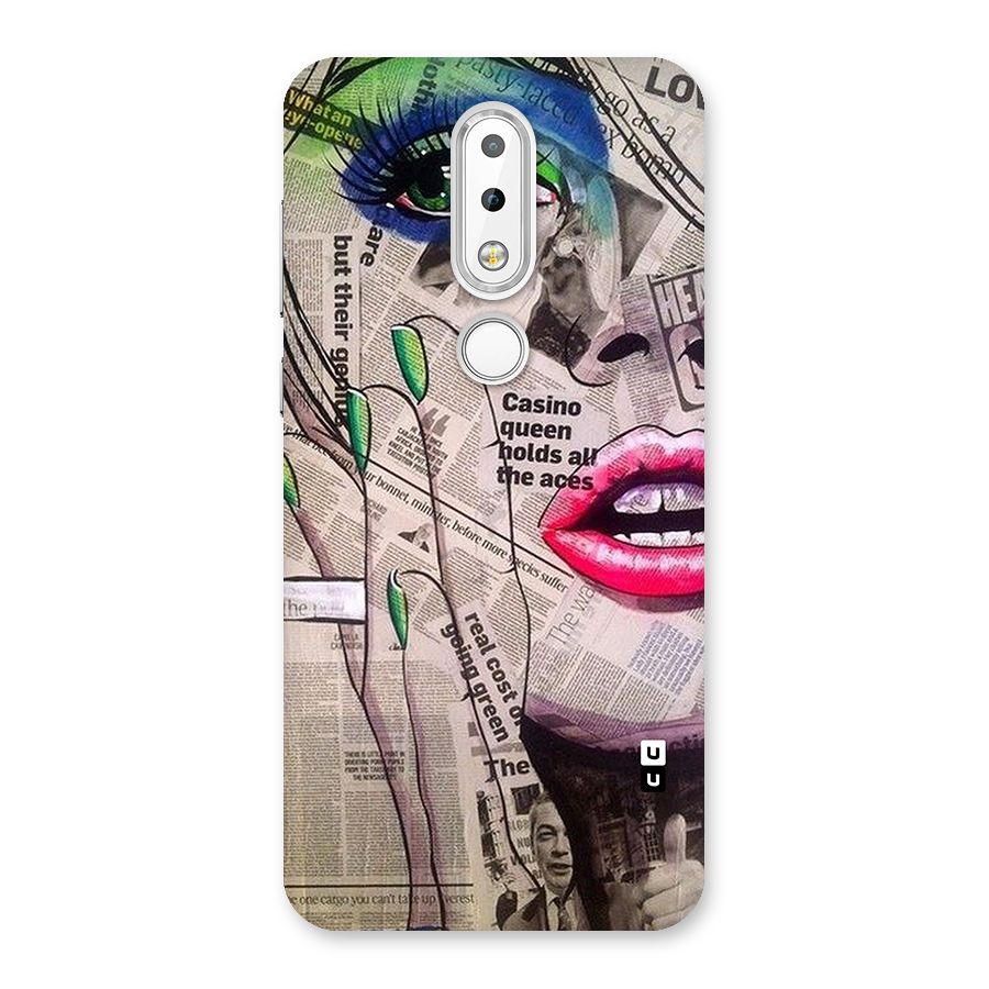 Newspaper Girl Art Back Case for Nokia 6.1 Plus
