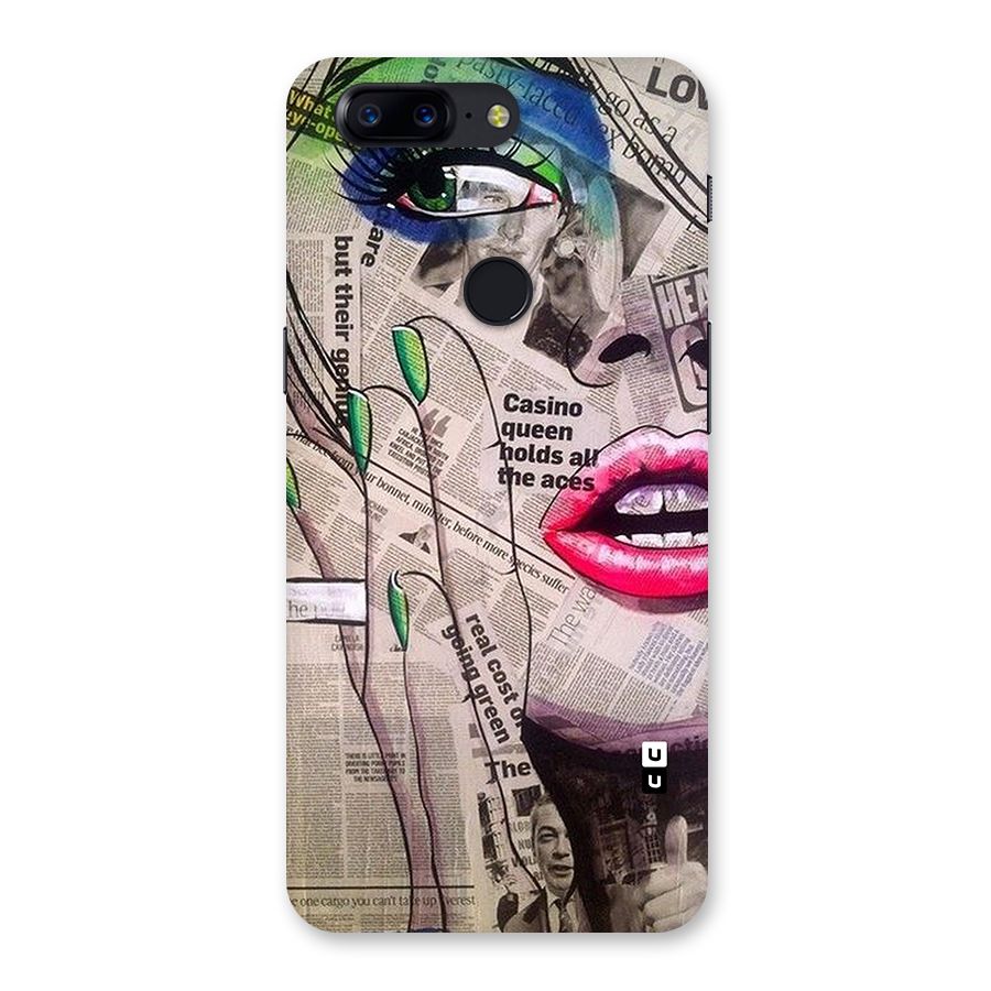 Newspaper Girl Art Back Case for OnePlus 5T