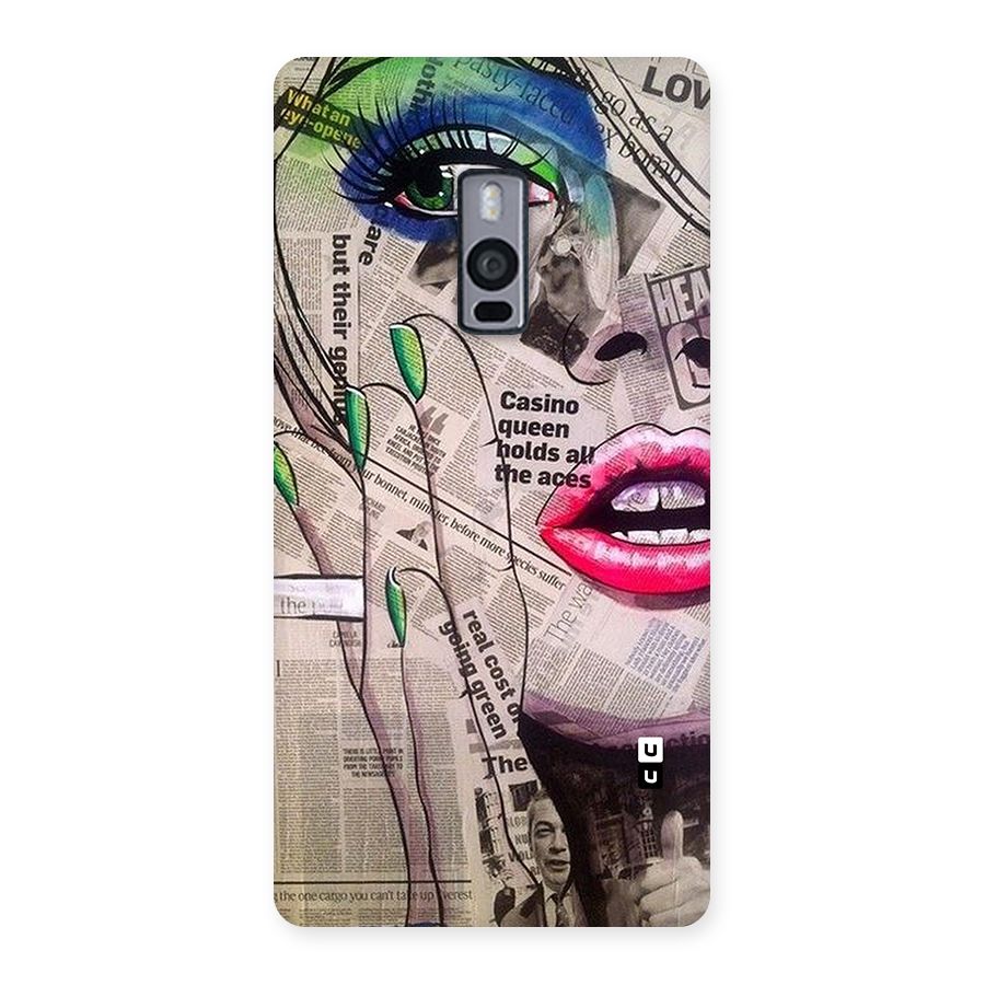 Newspaper Girl Art Back Case for OnePlus Two