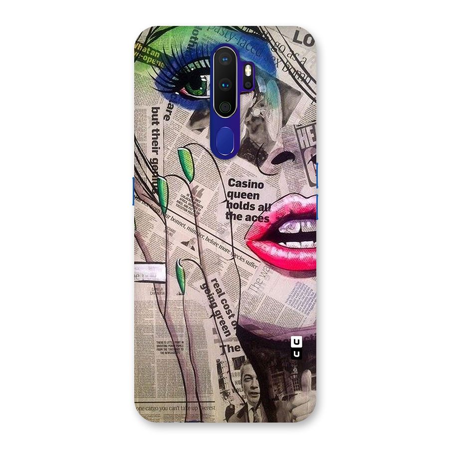 Newspaper Girl Art Back Case for Oppo A9 (2020)