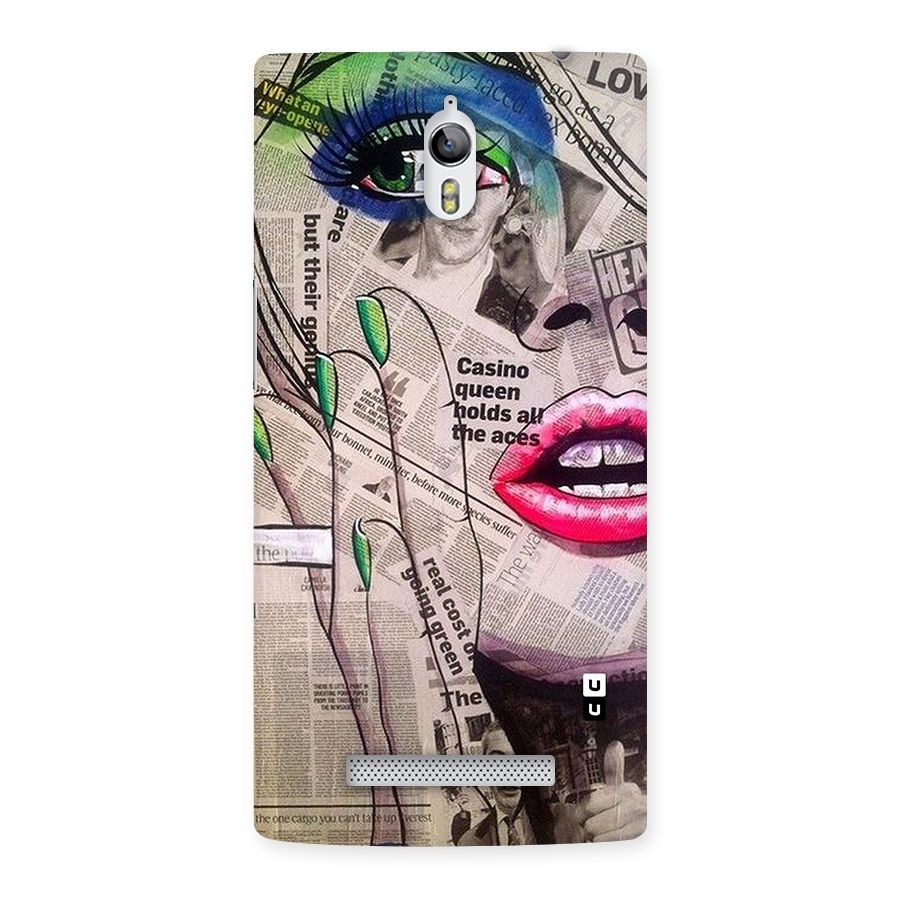 Newspaper Girl Art Back Case for Oppo Find 7