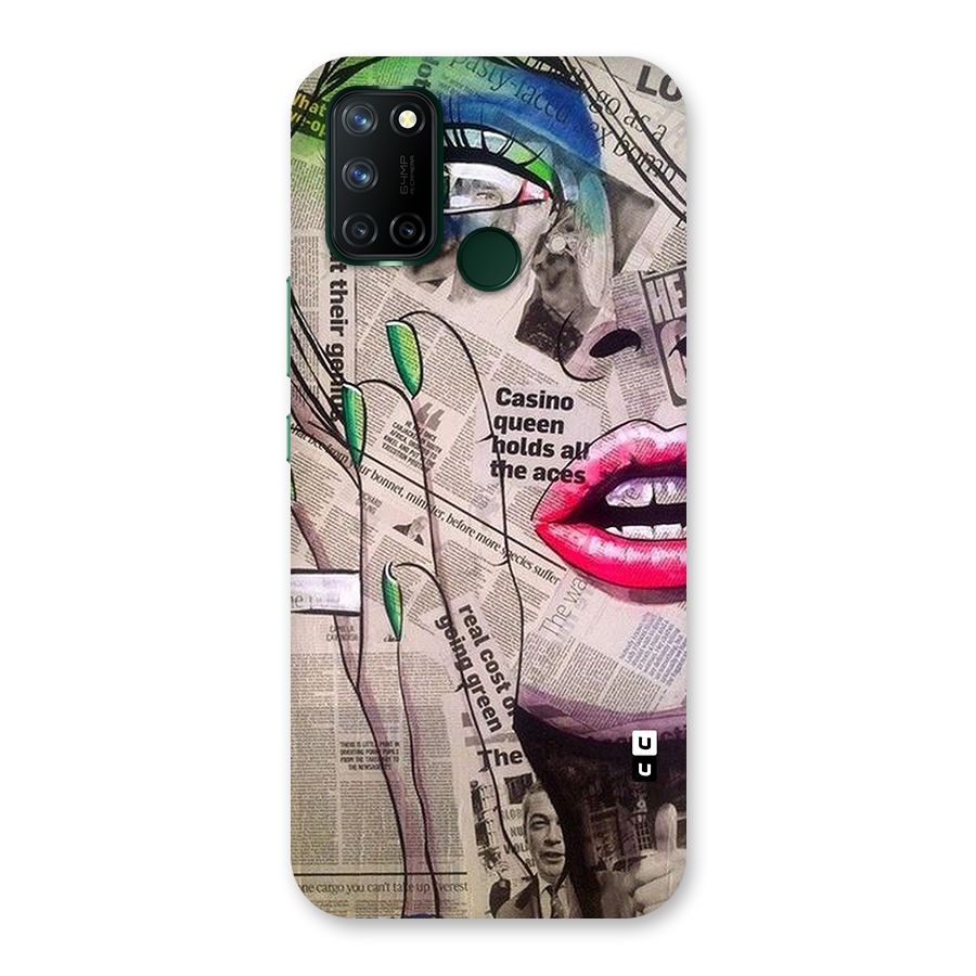 Newspaper Girl Art Back Case for Realme 7i