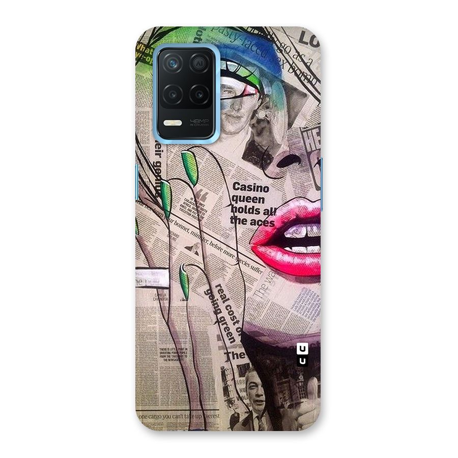Newspaper Girl Art Back Case for Realme 8s 5G
