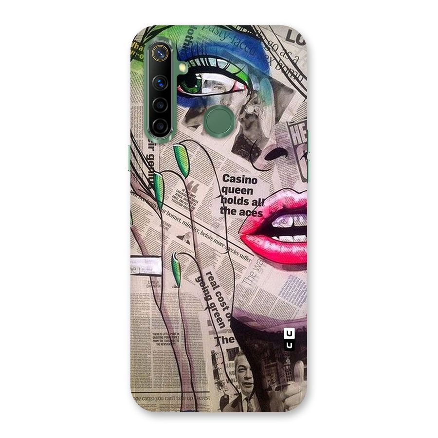 Newspaper Girl Art Back Case for Realme Narzo 10