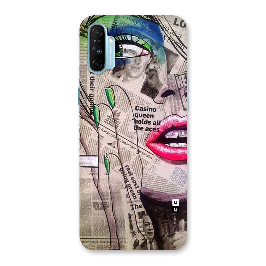 Newspaper Girl Art Back Case for Realme Narzo 20A