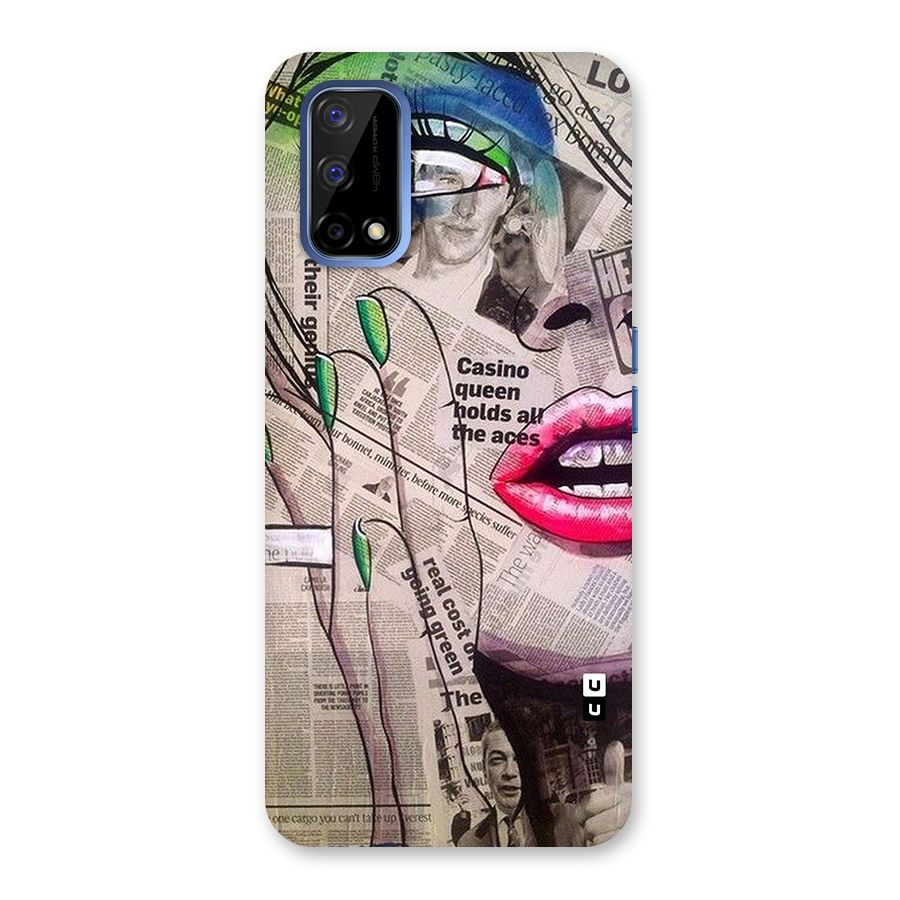 Newspaper Girl Art Back Case for Realme Narzo 30 Pro