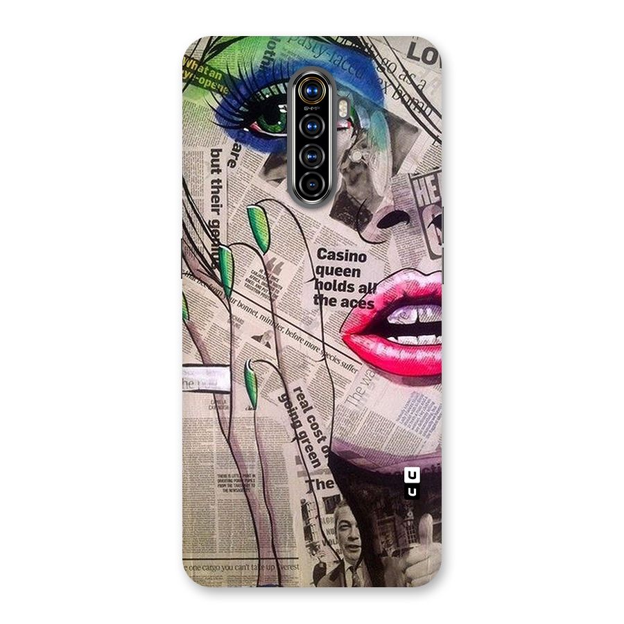 Newspaper Girl Art Back Case for Realme X2 Pro