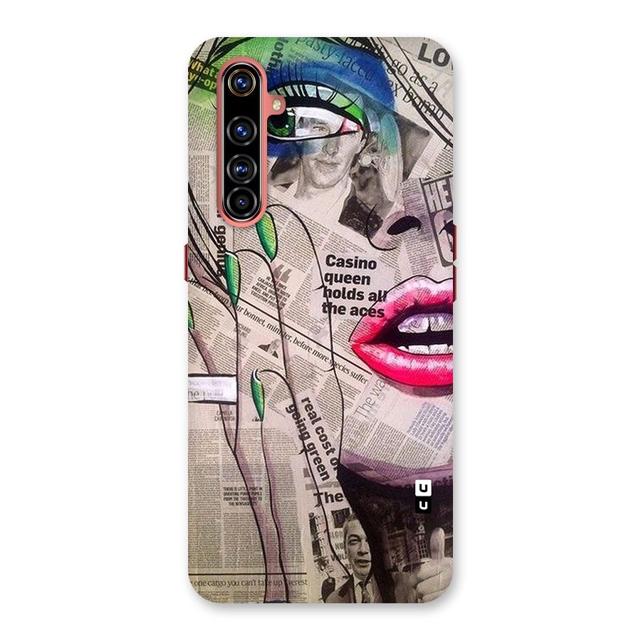 Newspaper Girl Art Back Case for Realme X50 Pro