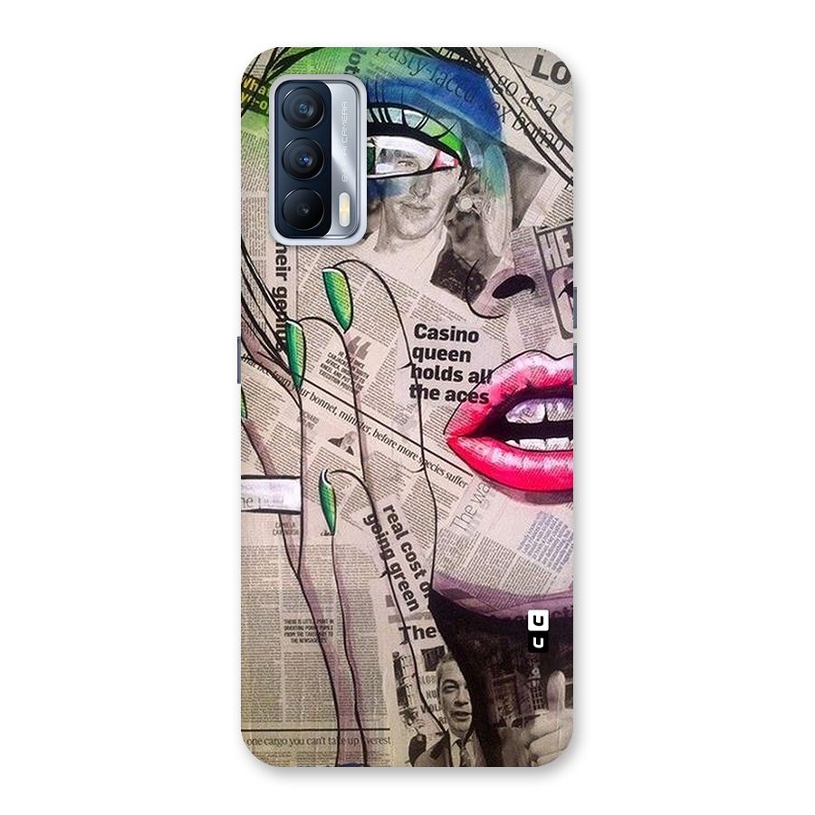 Newspaper Girl Art Back Case for Realme X7