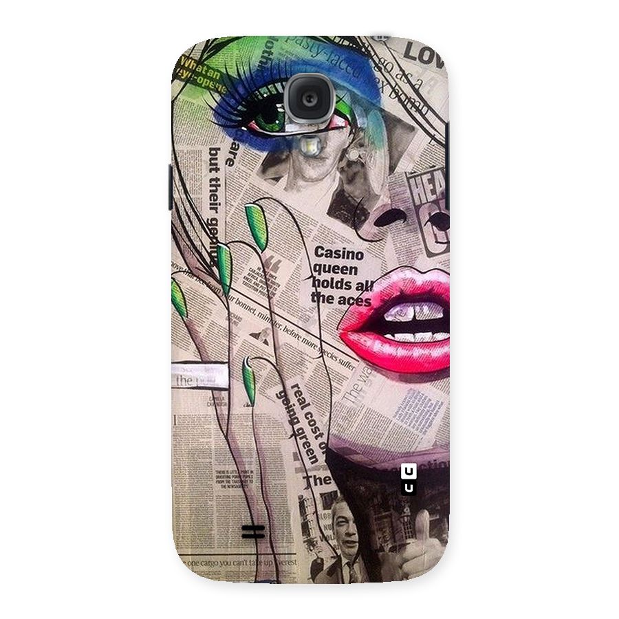 Newspaper Girl Art Back Case for Samsung Galaxy S4
