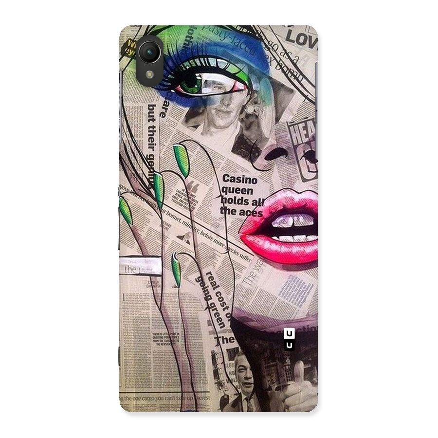 Newspaper Girl Art Back Case for Sony Xperia Z2