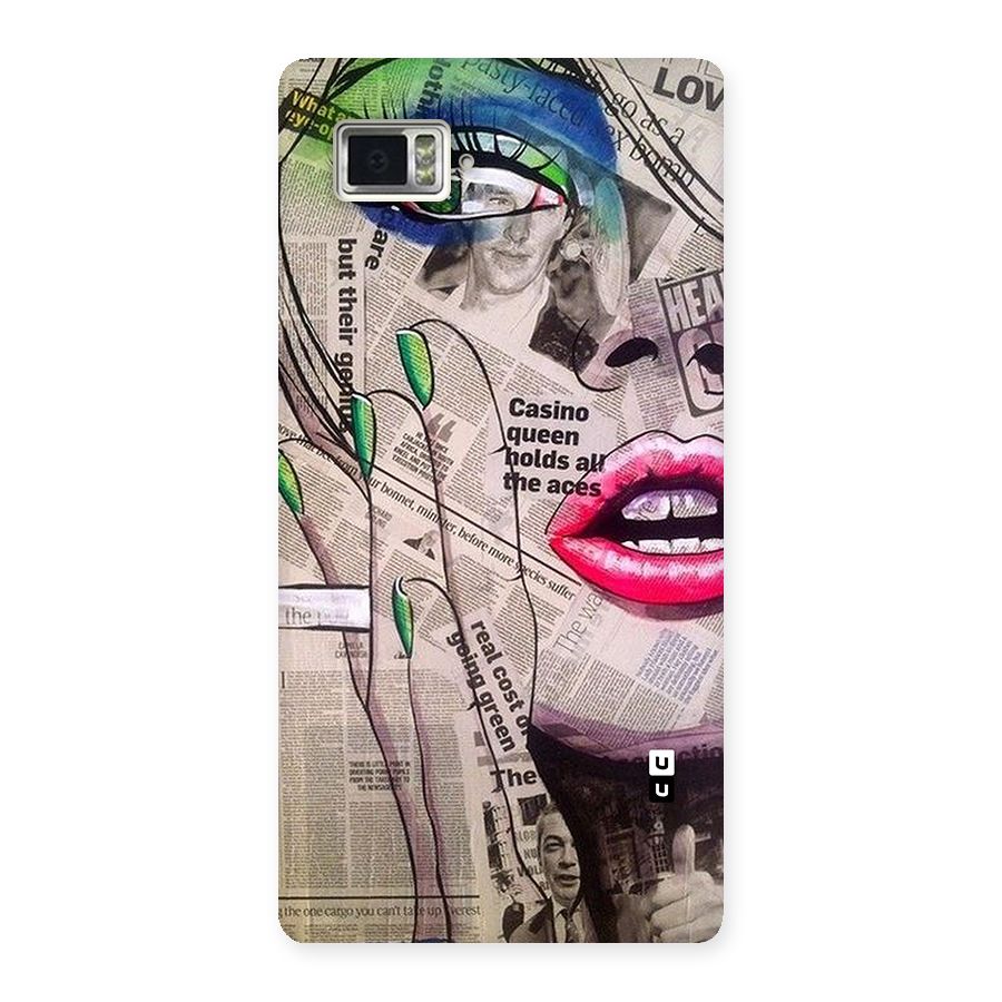 Newspaper Girl Art Back Case for Vibe Z2 Pro K920