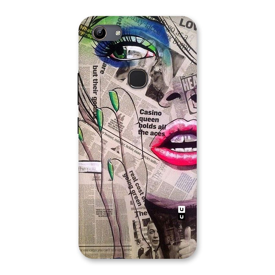 Newspaper Girl Art Back Case for Vivo Y81