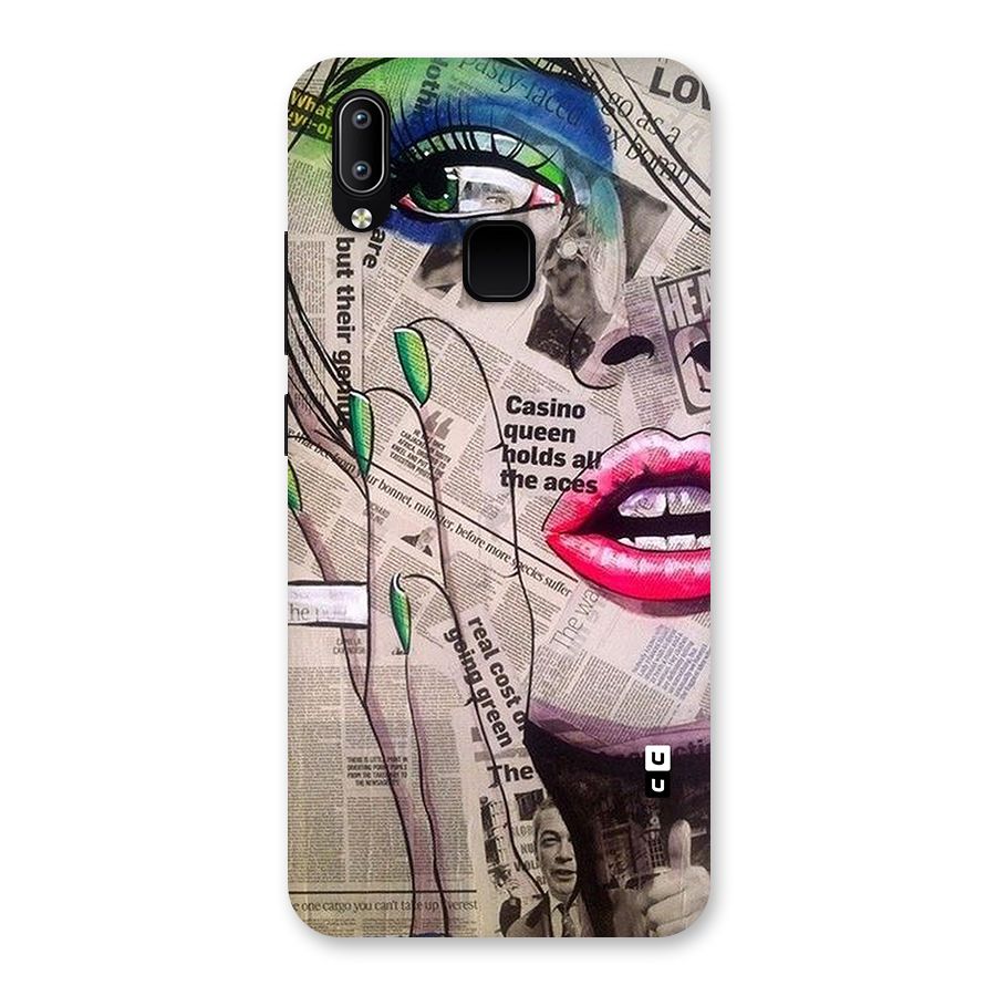 Newspaper Girl Art Back Case for Vivo Y93