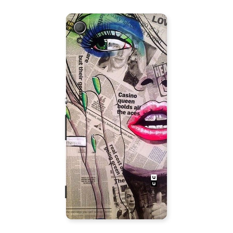 Newspaper Girl Art Back Case for Xperia Z3 Plus