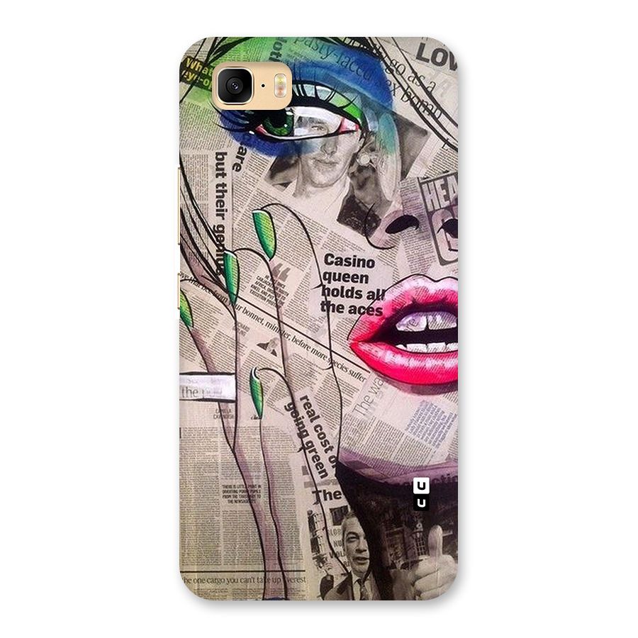 Newspaper Girl Art Back Case for Zenfone 3s Max