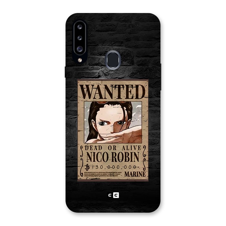 Nico Robin Wanted Back Case for Galaxy A20s