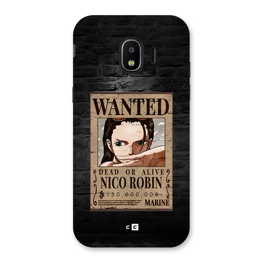 Nico Robin Wanted Back Case for Galaxy J2 Pro 2018