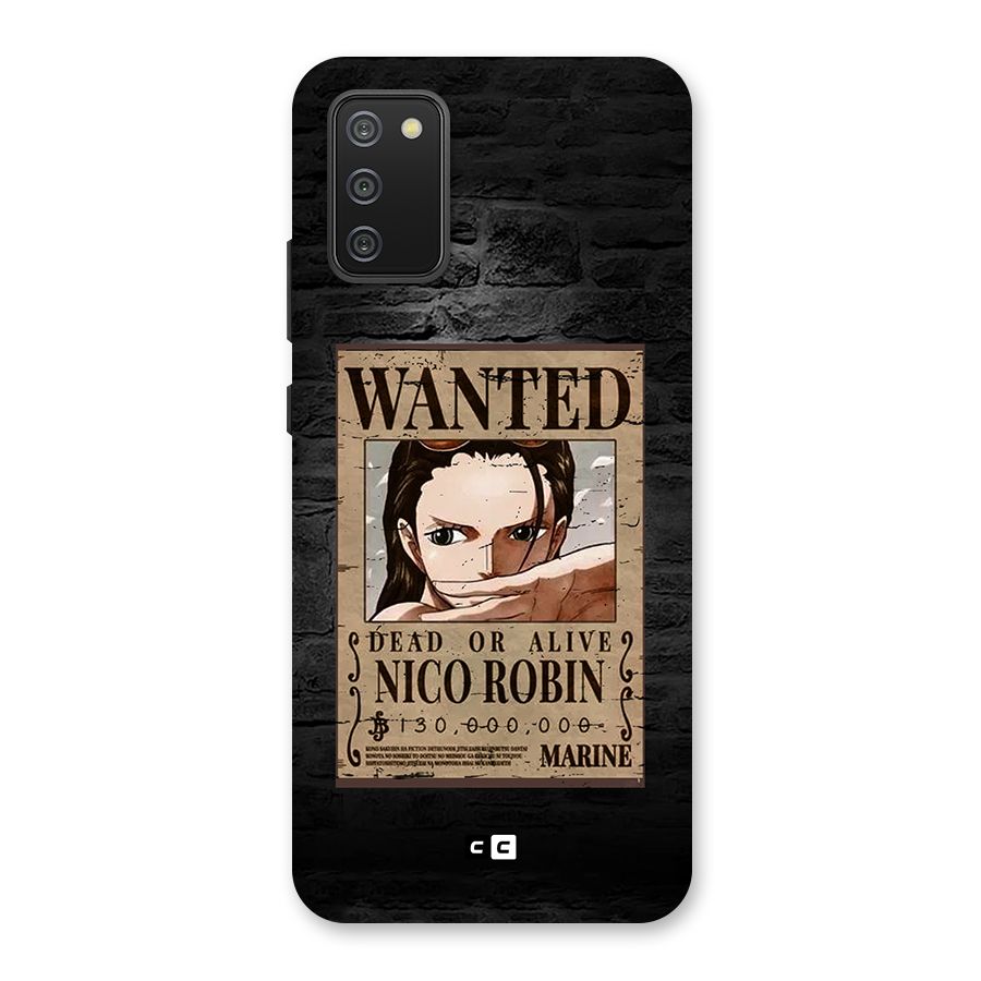 Nico Robin Wanted Back Case for Galaxy M02s