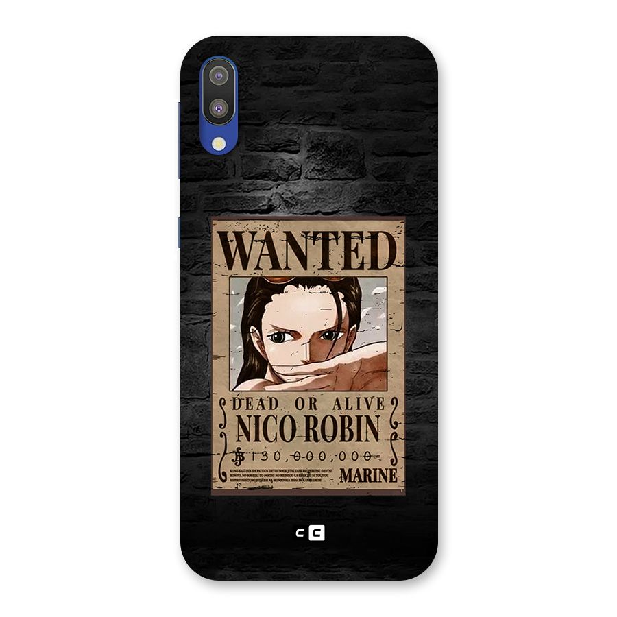 Nico Robin Wanted Back Case for Galaxy M10