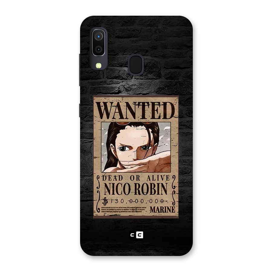 Nico Robin Wanted Back Case for Galaxy M10s
