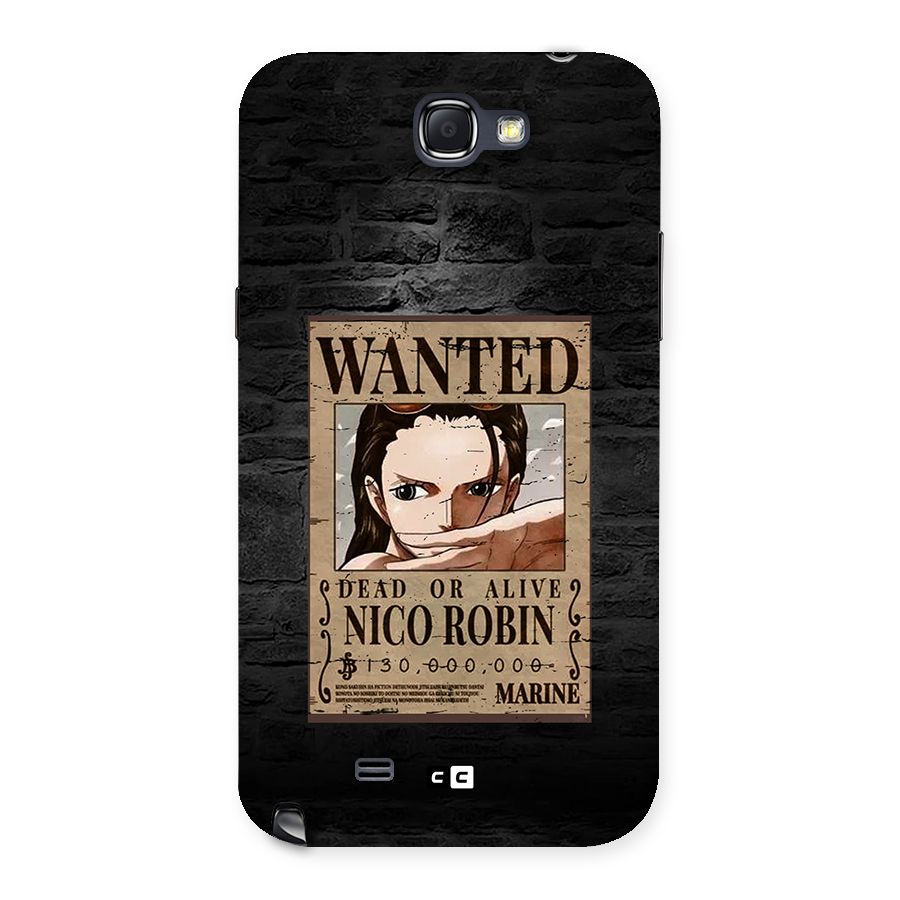 Nico Robin Wanted Back Case for Galaxy Note 2