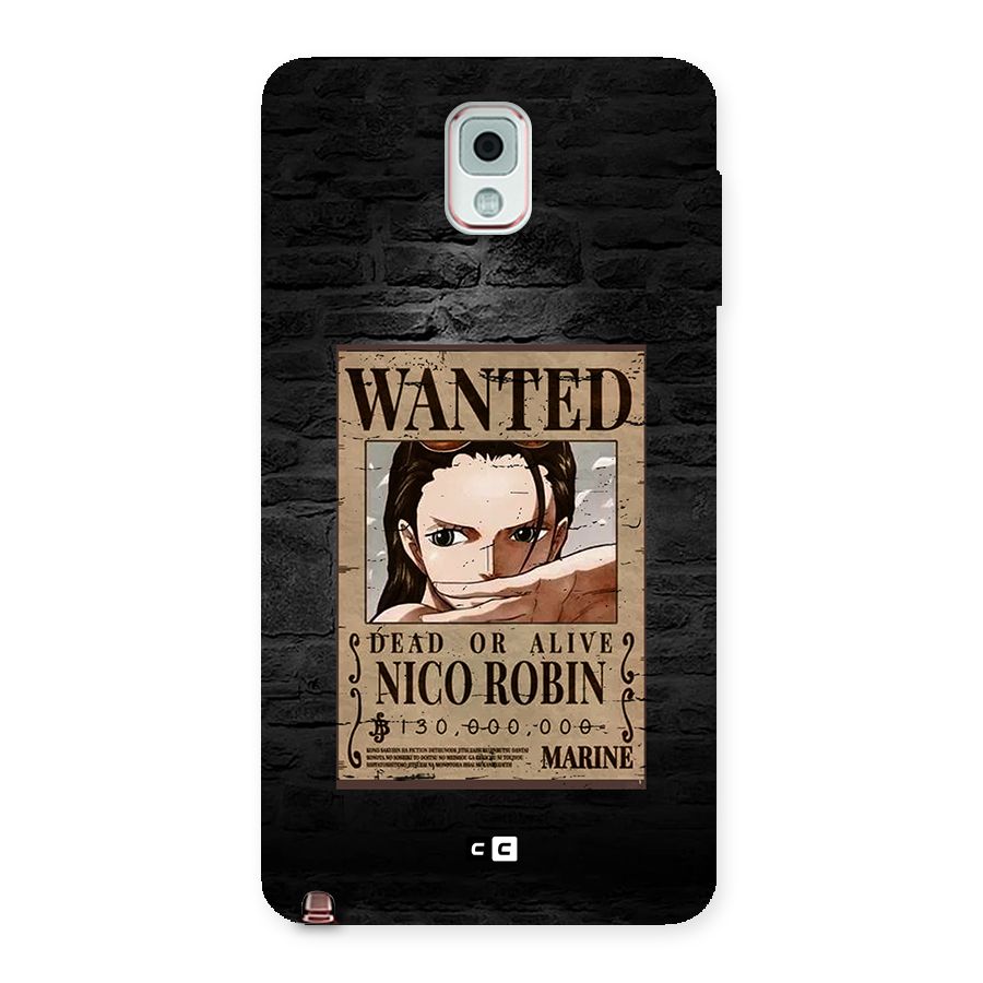 Nico Robin Wanted Back Case for Galaxy Note 3