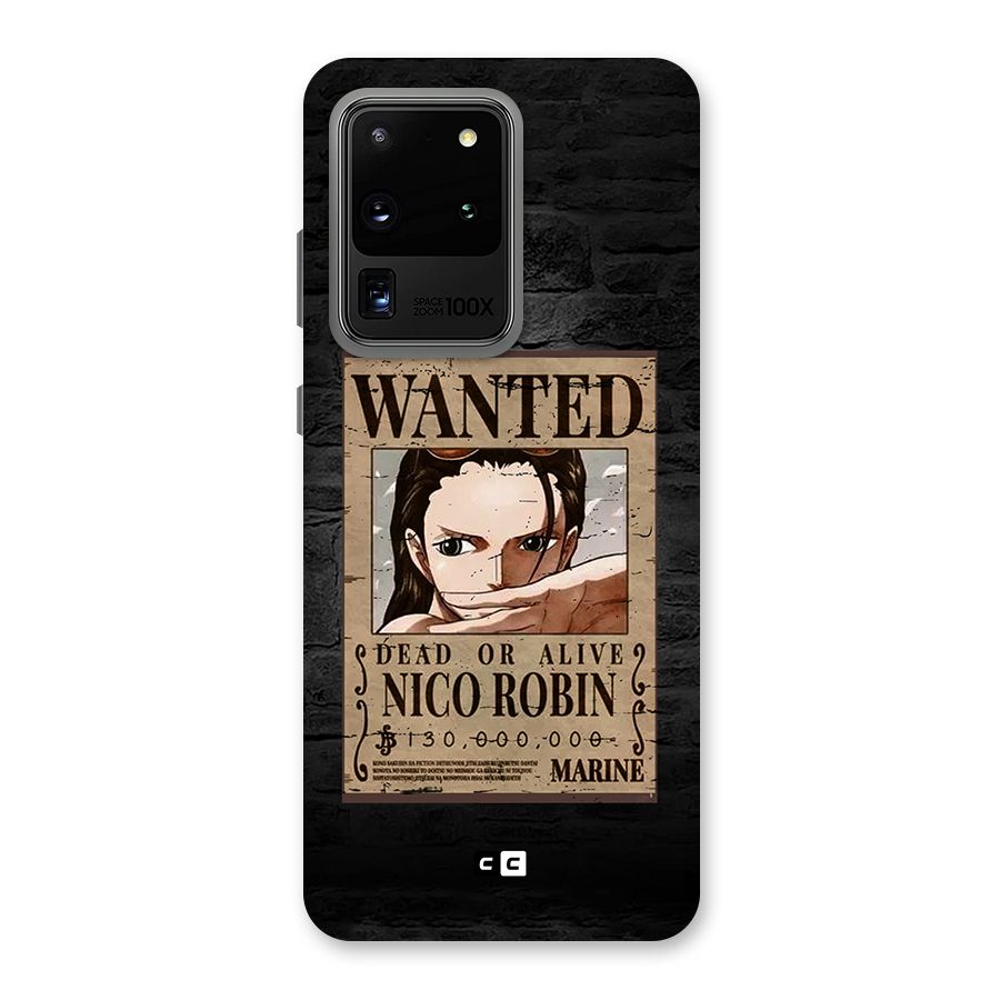Nico Robin Wanted Back Case for Galaxy S20 Ultra