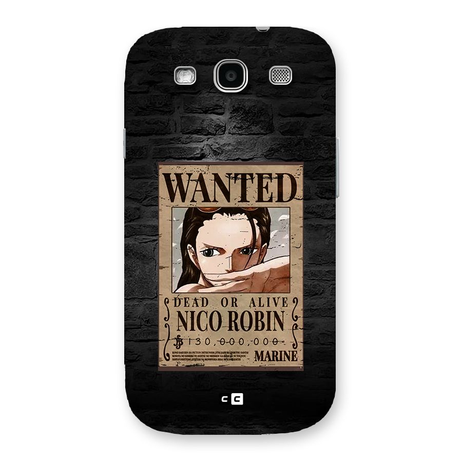 Nico Robin Wanted Back Case for Galaxy S3