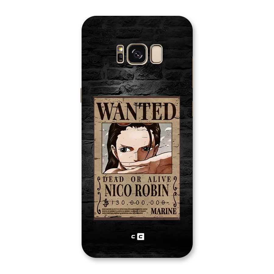 Nico Robin Wanted Back Case for Galaxy S8 Plus