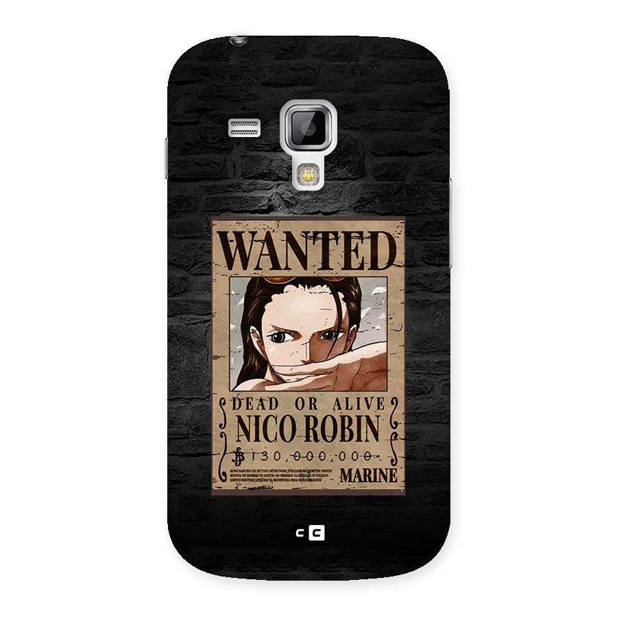 Nico Robin Wanted Back Case for Galaxy S Duos