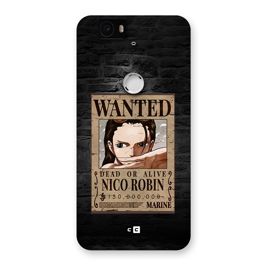 Nico Robin Wanted Back Case for Google Nexus 6P