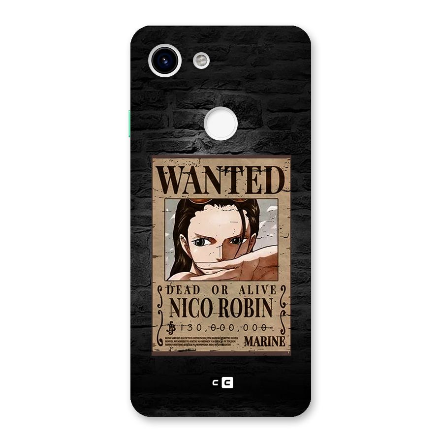 Nico Robin Wanted Back Case for Google Pixel 3