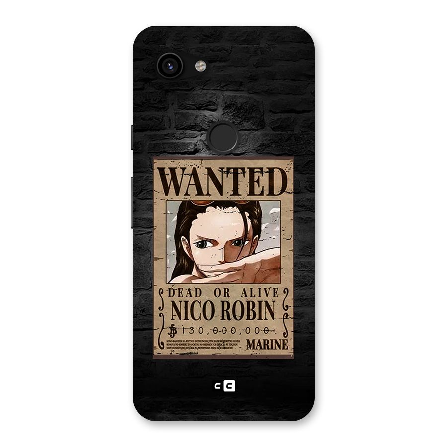 Nico Robin Wanted Back Case for Google Pixel 3a